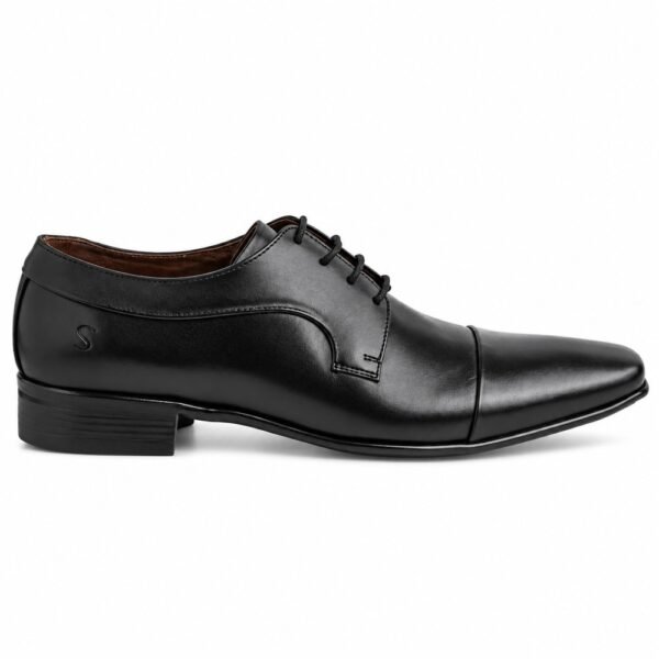 Sapato Social Masculino Scatamacchia em Couro Preto 15414