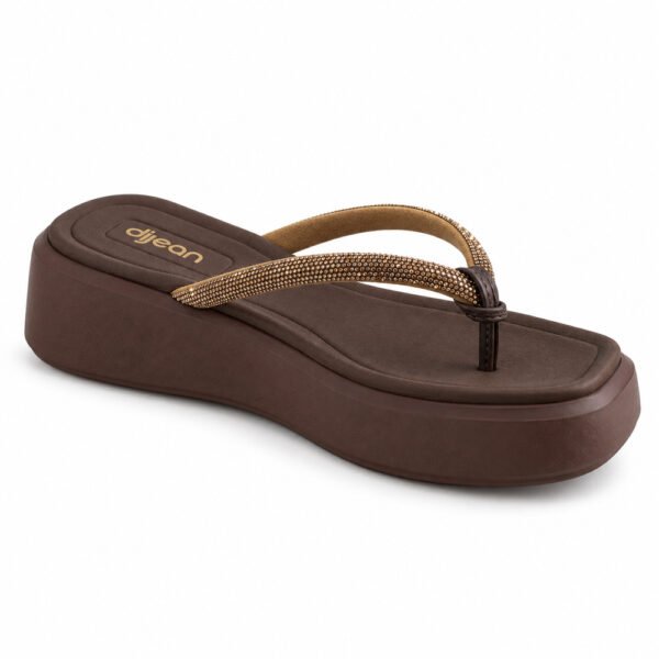 Chinelo Feminino Dijean Chocolate 33160007-0025