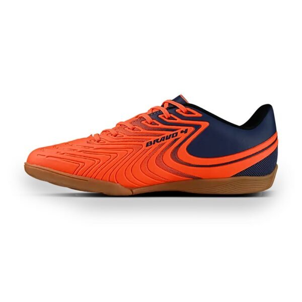 Chuteira Futsal Infantil Penalty Bravo Y-4 Laranja/Marinho