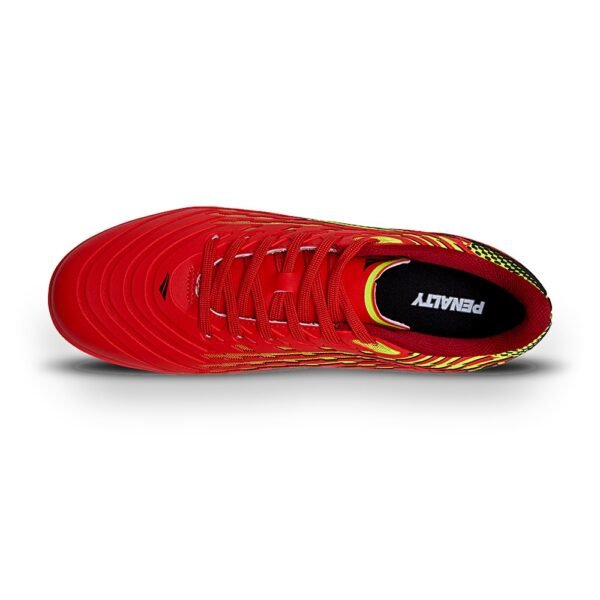 Chuteira Futsal Infantil Penalty Garra Y-2.0 Vermelho/Amarelo Flúor
