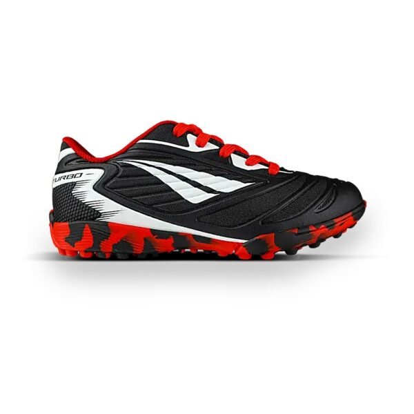 Chuteira Society Infantil Penalty Matis Turbo XXVI Preto/Branco/Vermelho