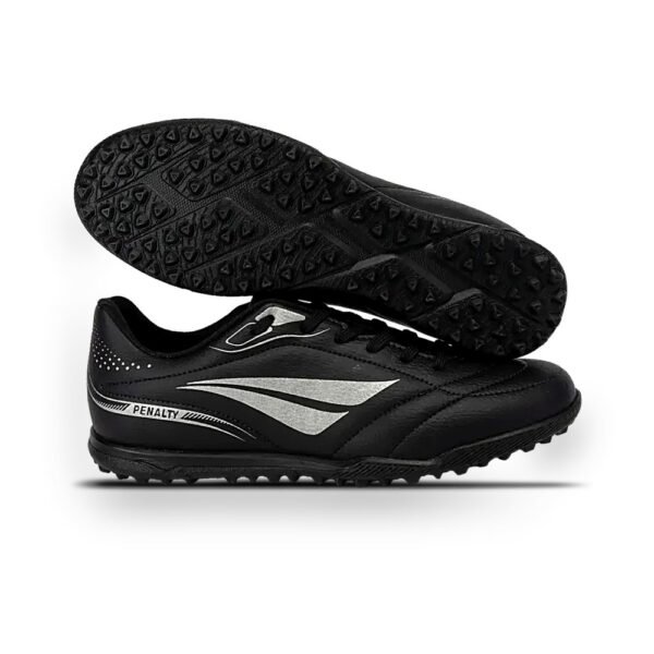 Chuteira Society Penalty Classic 2 Preto/Prata