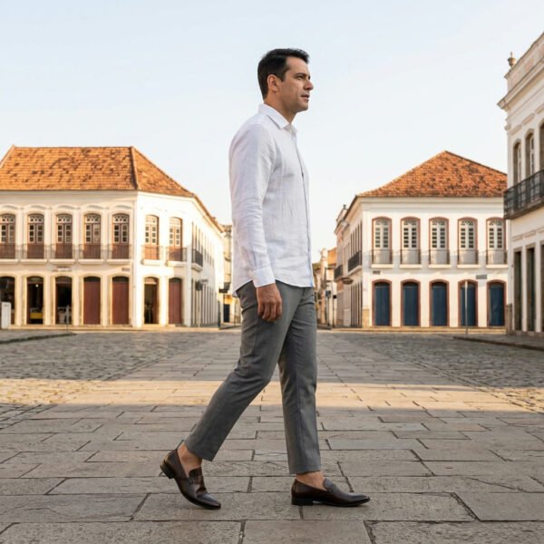 Mocassim Masculino Scatamacchia em Couro Cacau 15415