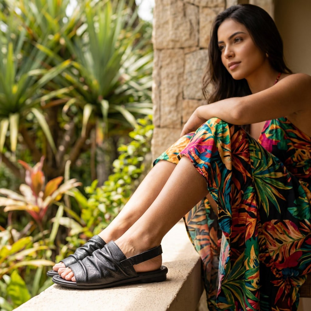 Sandália Feminina Couroflex Preto 19628 - Imagem 6