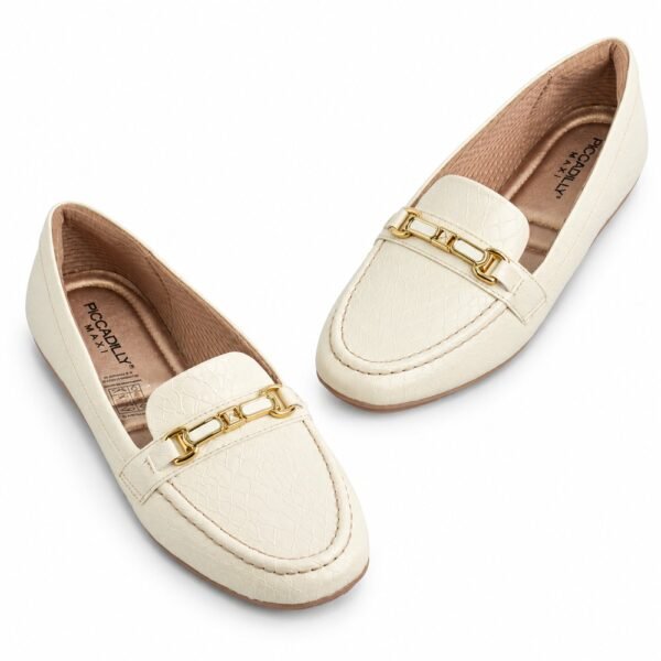 Mocassim Feminino Piccadilly Off-white 122042