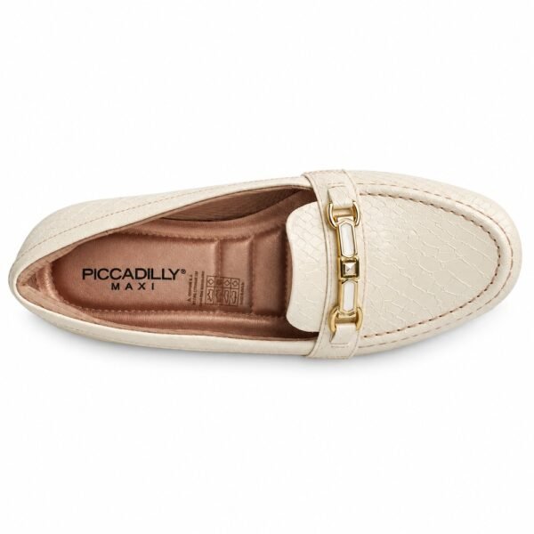 Mocassim Feminino Piccadilly Off-white 122042