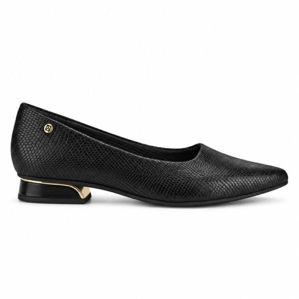 Sapato Feminino Piccadilly Salto Baixo Preto 279004