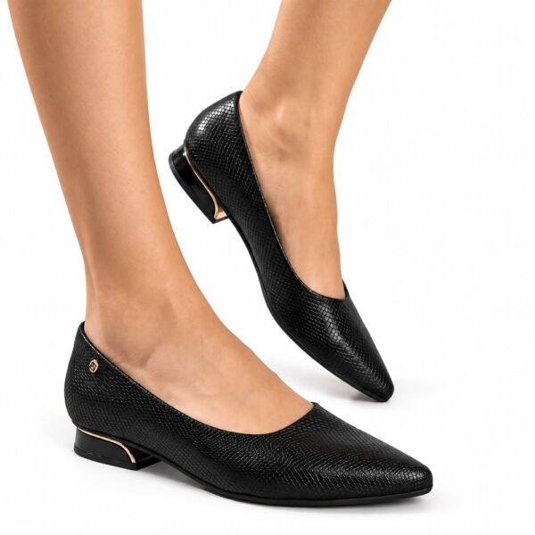 Sapato Feminino Piccadilly Salto Baixo Preto 279004