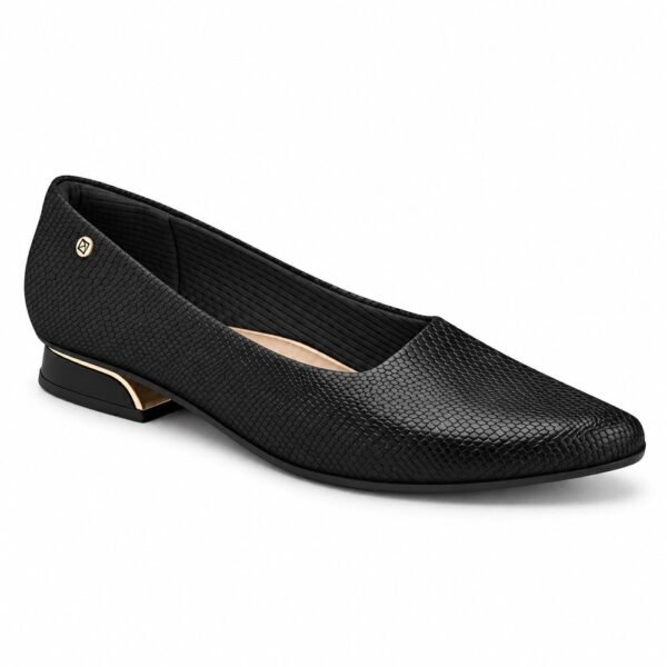 Sapato Feminino Piccadilly Salto Baixo Preto 279004