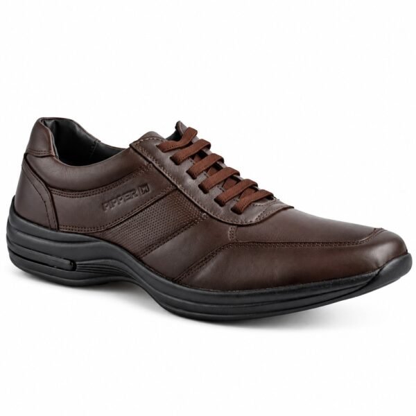 Sapato Masculino Pipper Hawk em Couro Café 53104