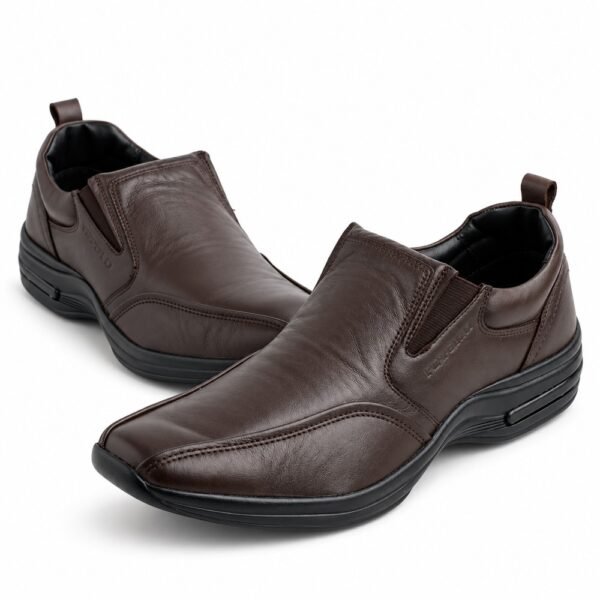 Sapato Masculino Pipper Hawk em Couro Café 53106