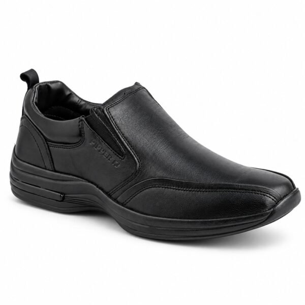 Sapato Masculino Pipper Hawk em Couro Preto 53106