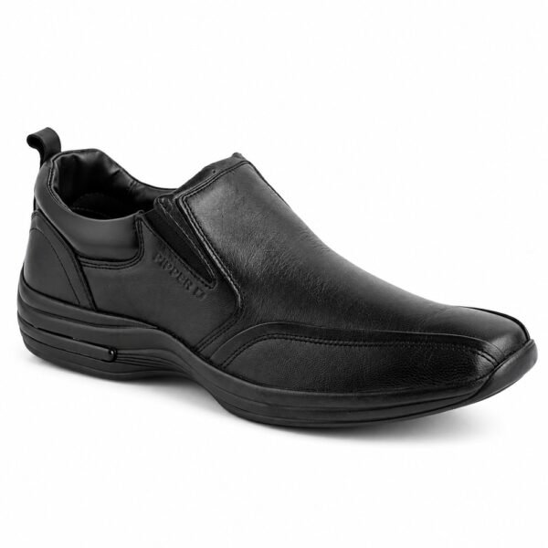 Sapato Masculino Pipper Hawk em Couro Preto 53106