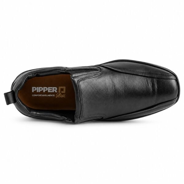 Sapato Masculino Pipper Hawk em Couro Preto 53106