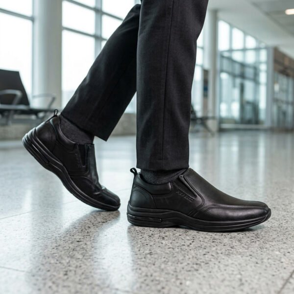 Sapato Masculino Pipper Hawk em Couro Preto 53106