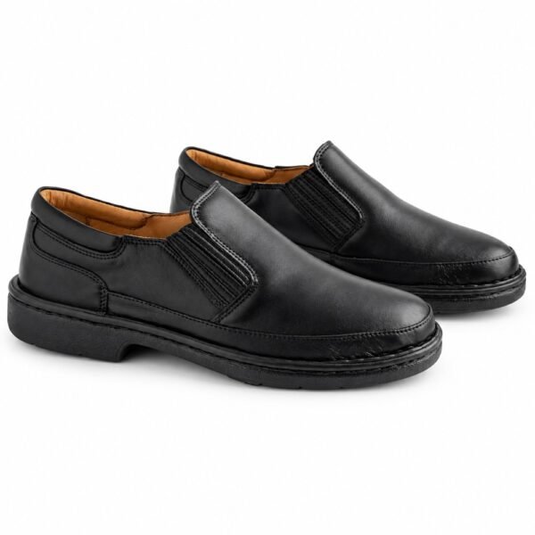 Sapato Masculino Pipper Holmes em Couro Preto 54807