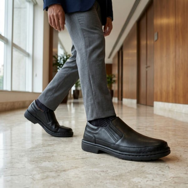 Sapato Masculino Pipper Holmes em Couro Preto 54807
