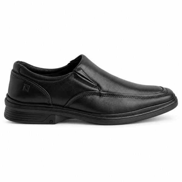 Sapato Masculino Pipper Softness em Couro Preto 6007
