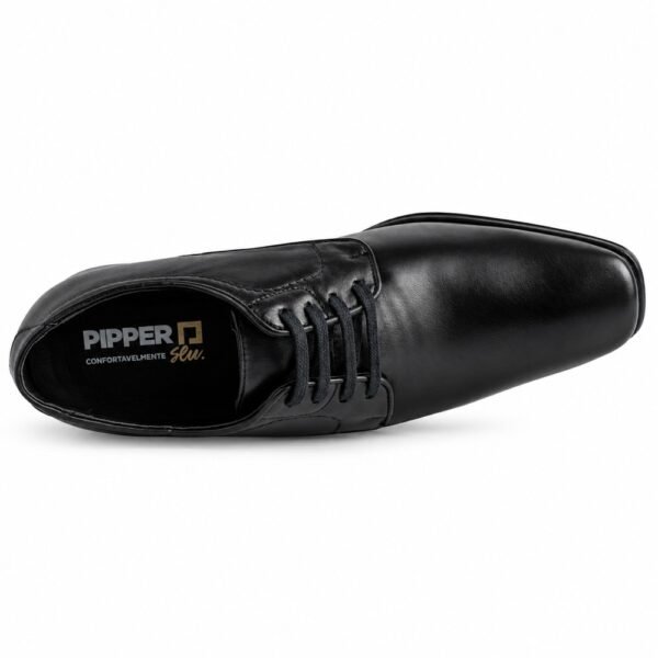 Sapato Masculino Social Pipper Spencer em Couro Preto 52812