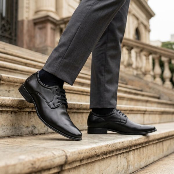 Sapato Masculino Social Pipper Spencer em Couro Preto 52812