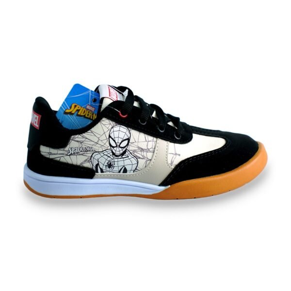 Tênis Juvenil Spider-Man Marvel Off White/Preto MSP44DY