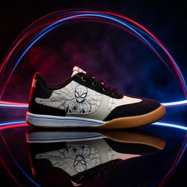 Tênis Juvenil Spider-Man Marvel Off White/Preto MSP44DY